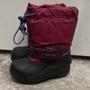 Columbia Kids' Insulated Boots - Burgundy and Black Size 10 Toddler Girls